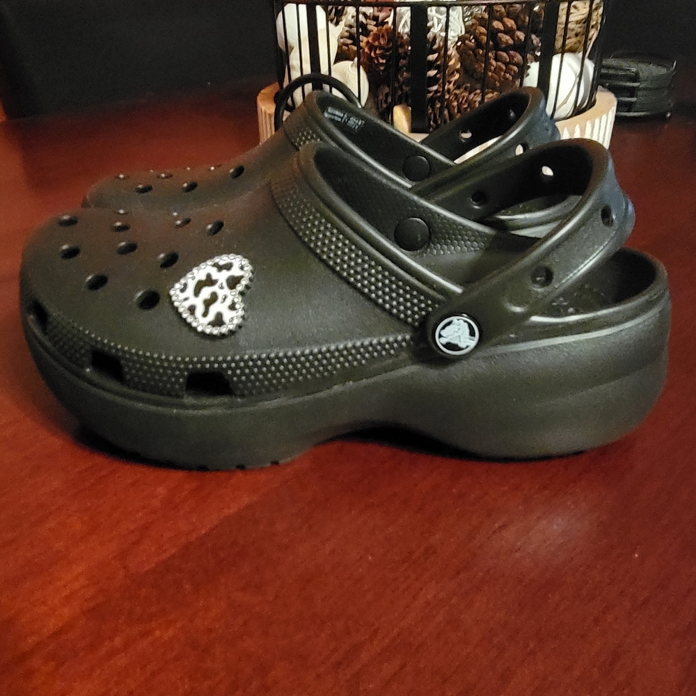 CROCS Classic Platform Clog Black - Picture 5 of 6